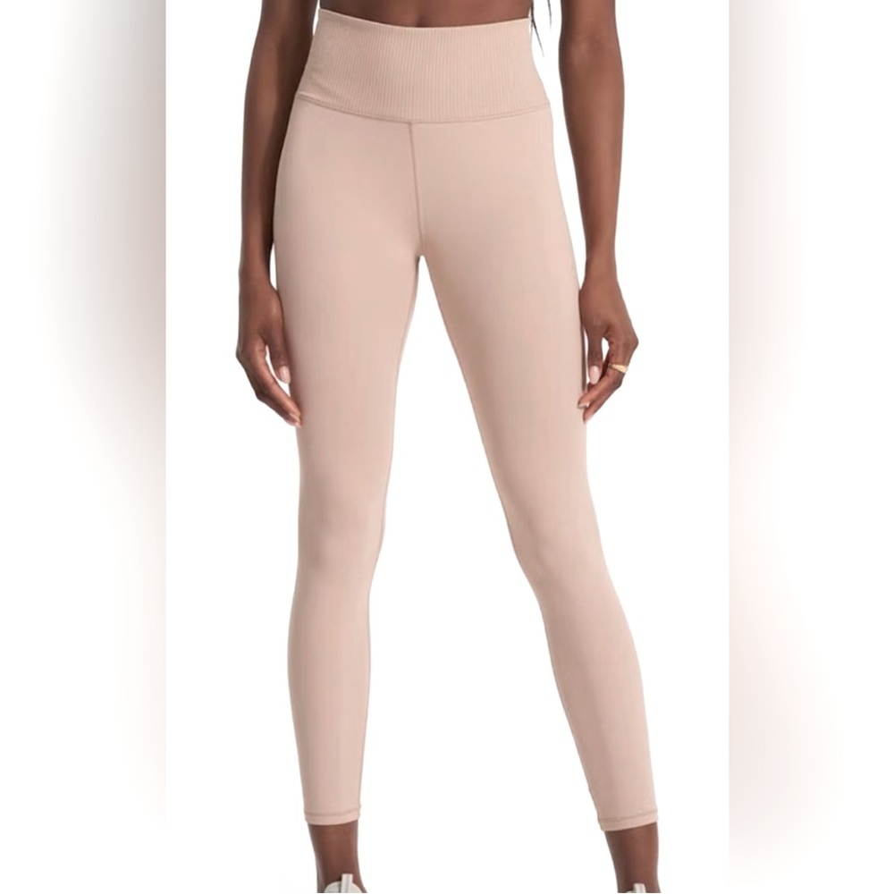 Vuori NWT Rib Studio High-Waisted Leggings Coconut Size XL